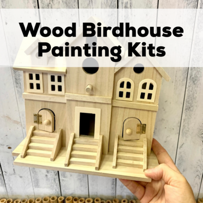 Wood Birdhouse Painting Kits