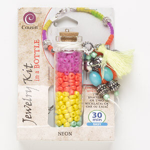 NEON - Beginner’s Bead Kit - Make Your Own Necklace and Bracelet - DIY Jewelry Kit