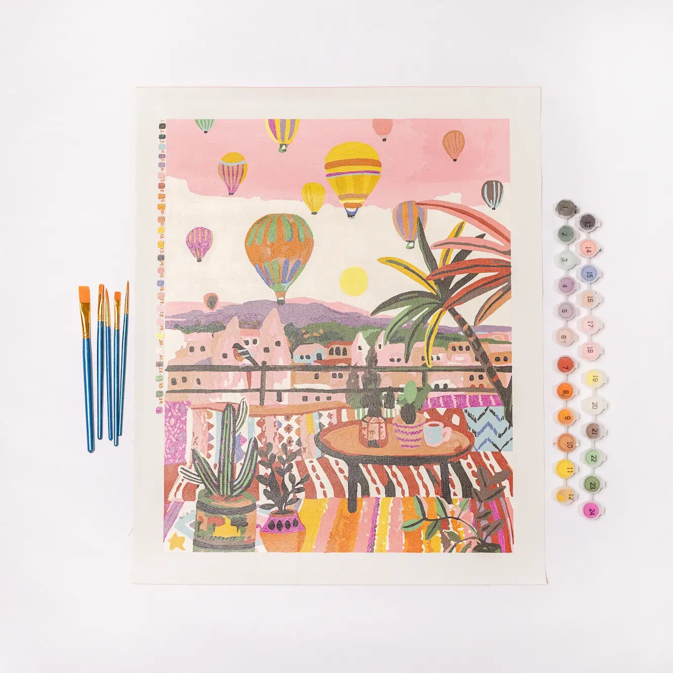 Cappadocia Hot Air Balloons Paint by Number Kit