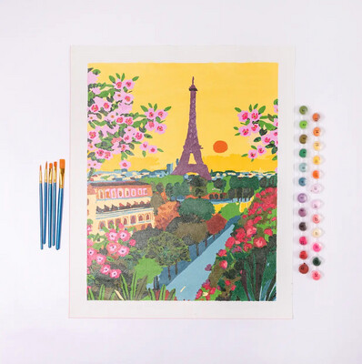 Paris Paint by Number Kit Deluxe