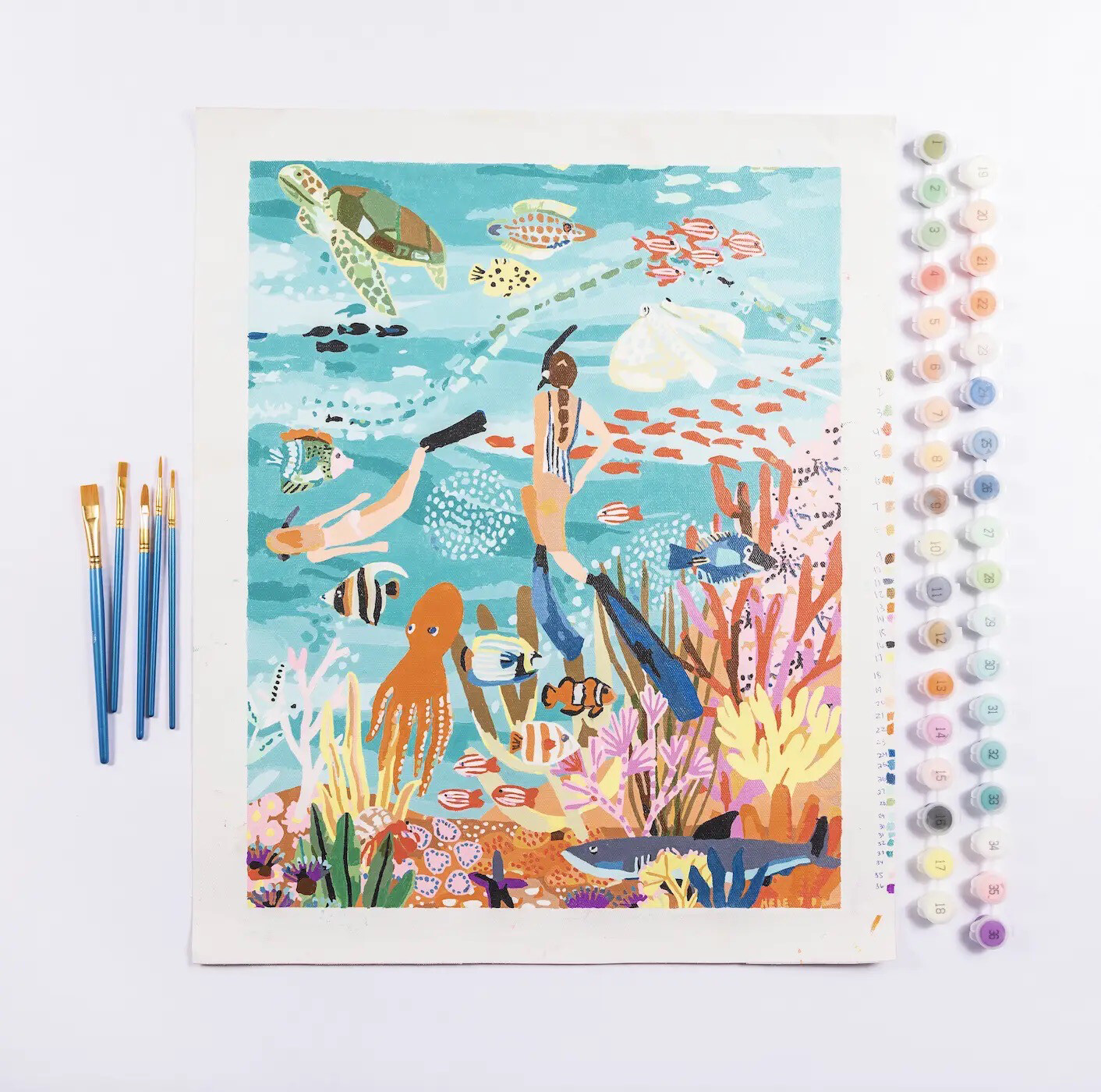 Under the Sea Paint by Number Kit Deluxe