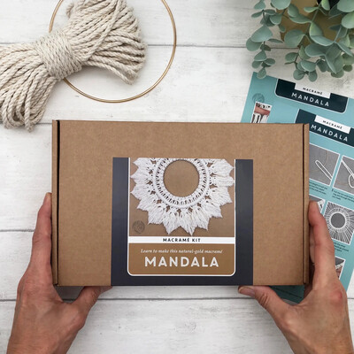 Macrame Kit - Mandala - Gold - Make a Wreath