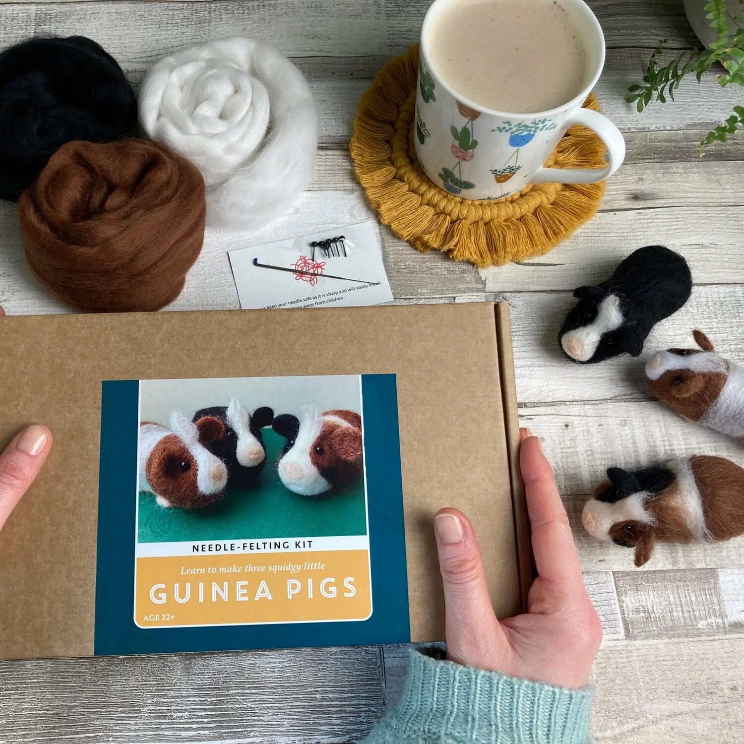 Guinea Pigs Needle Felting Craft Kit For Adults