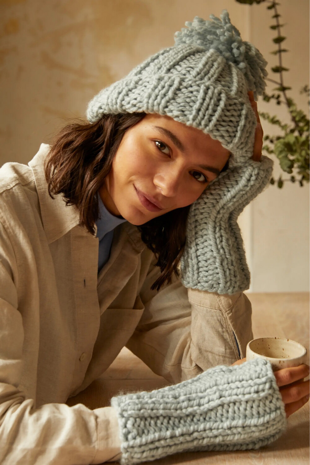 Mindful Kit - Knit Hat & Mittens DIY Knitting Kit