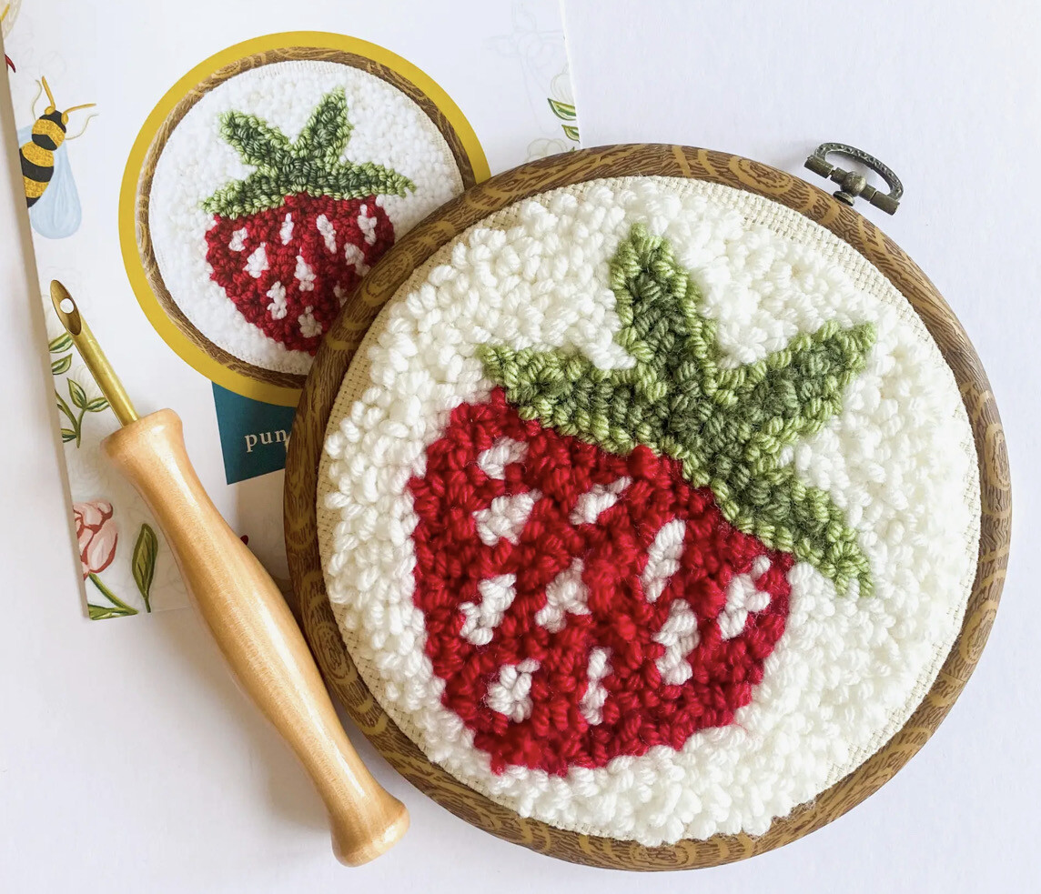 Strawberry Beginner’s Punch Needle DIY Kit