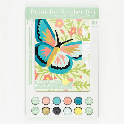 KIDS Brilliant Butterfly Paint by Number Kit
