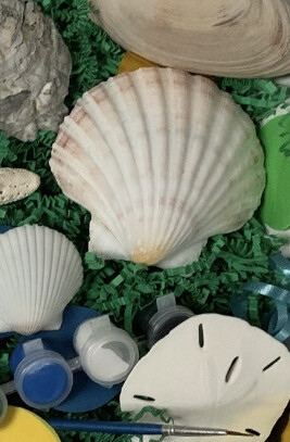 Seashell Painting 11:30 AM-12:15 PM - Saturday, September 2nd, 2023