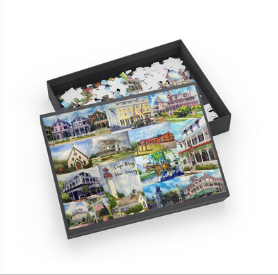 Cape May NJ Puzzle - Choice of 96-, 252-, 500-, or 1000-Piece New Jersey Jigsaw - Great Family Vacation Activity (Online Only)