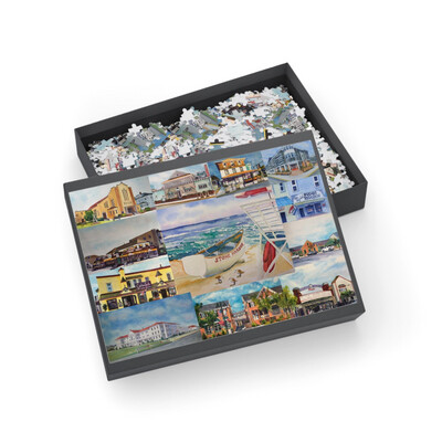 Stone Harbor NJ Puzzle - Choice of 96-, 252-, 500-, or 1000-Piece New Jersey Jigsaw - Great Family Vacation Activity (Online Only)