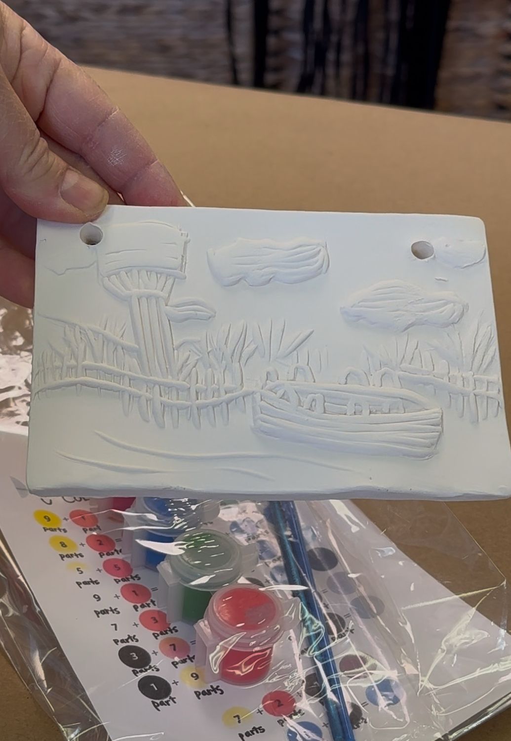 Stone Harbor Tile No Fire Acrylic Paint Your Own Pottery Kit