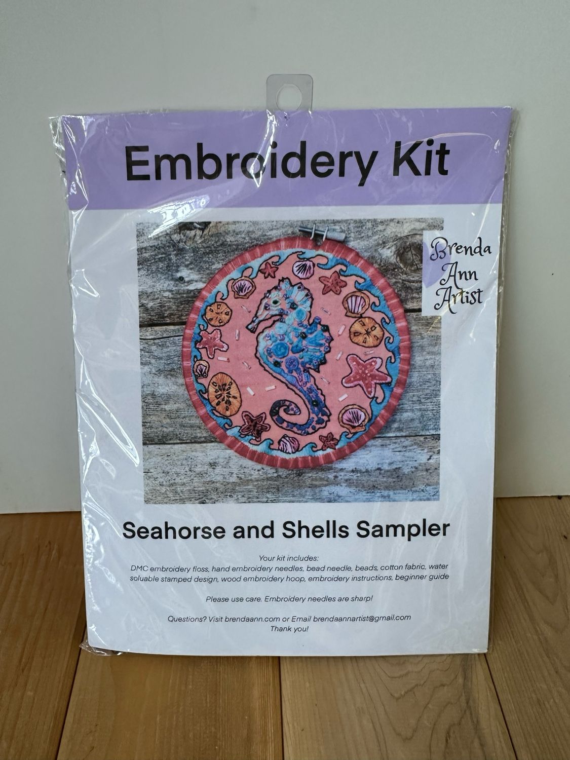 Seahorse Embroidery Kit