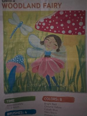 Woodland Fairy KIDS Acrylic Paint On Canvas DIY Art Kit