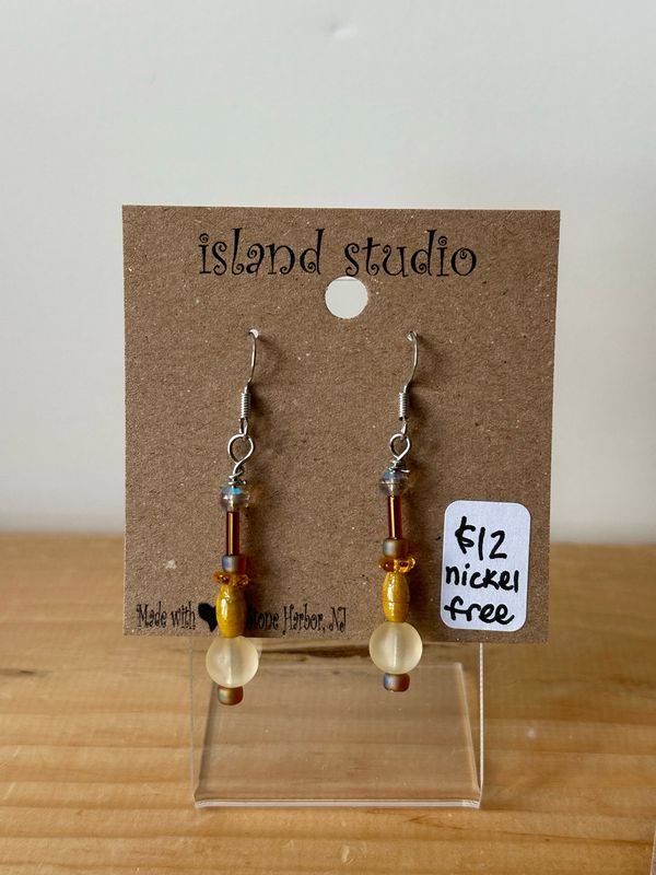 Golden Honey Drop Earrings