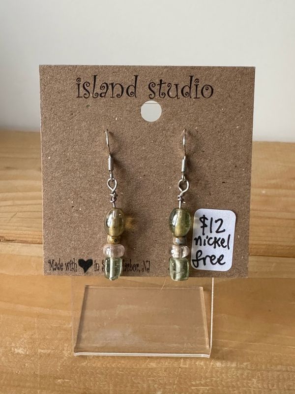 Sea Glass Dreams Beaded Earrings