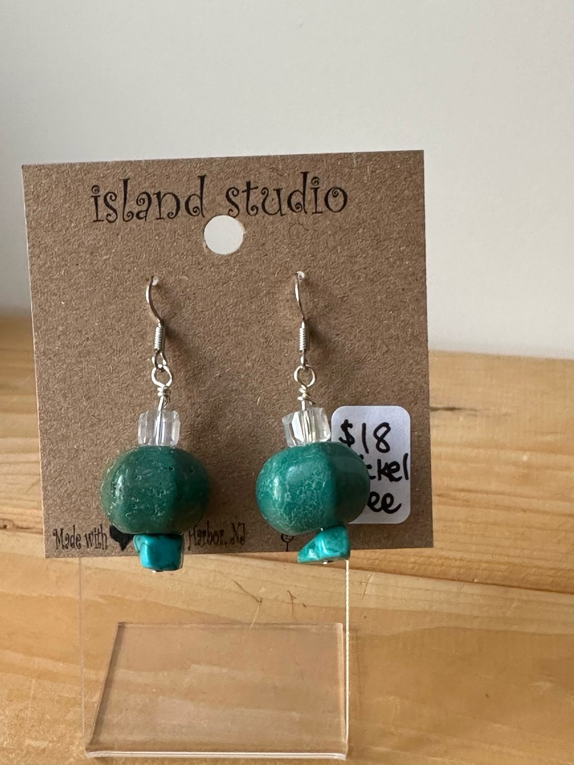 Emerald Ocean Drop Earrings