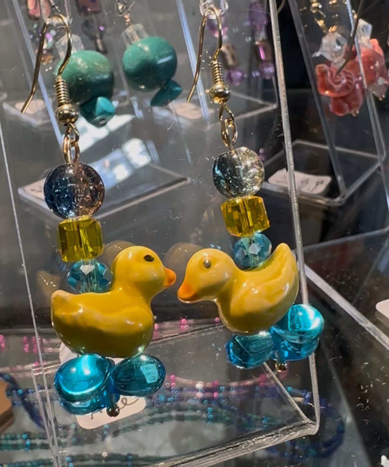 Rubber Ducky Drop Earrings