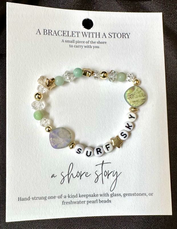 Shore Story Bracelet - Surf + Sky (includes free gift pouch)