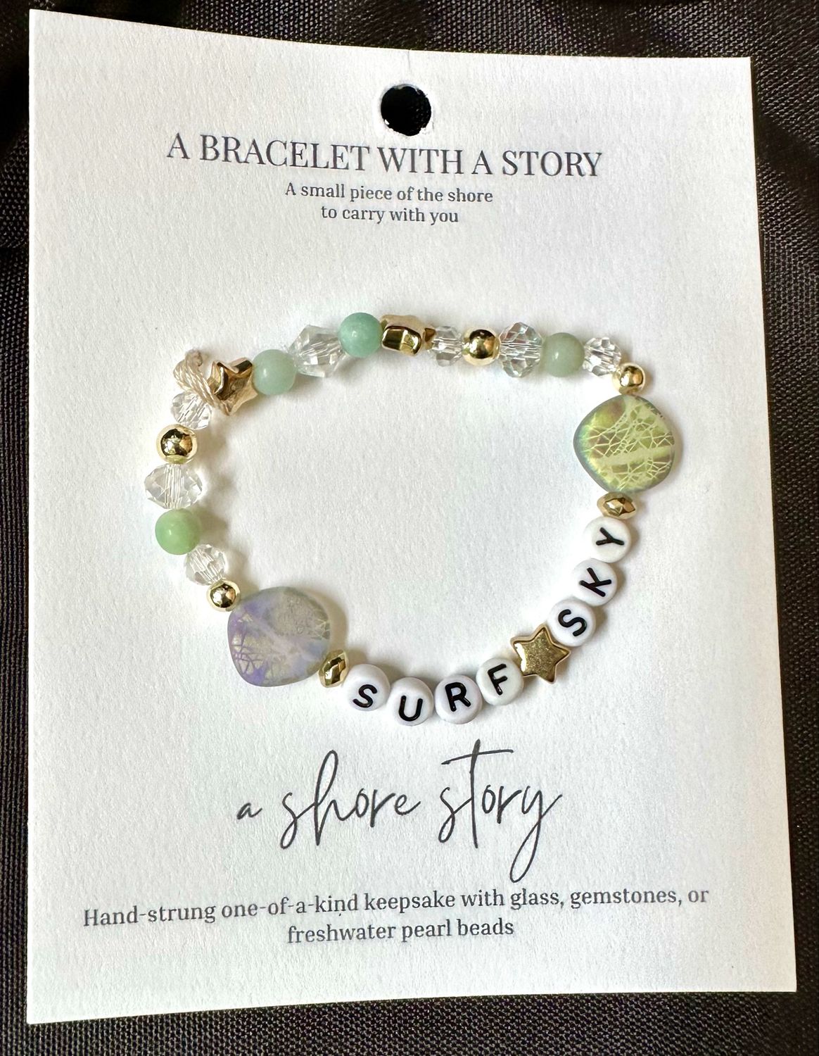 Shore Story Bracelet - Surf + Sky (includes free gift pouch)