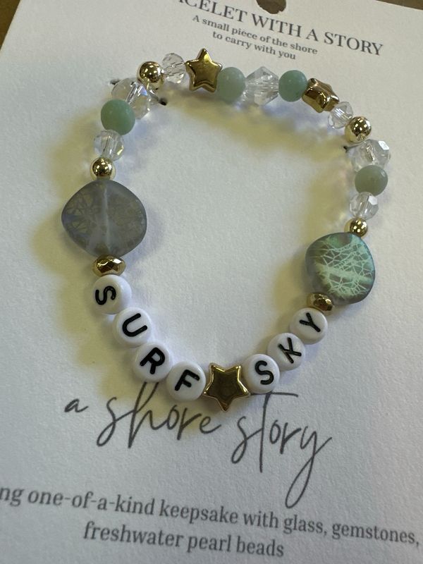 Shore Story Bracelet - Surf + Sky (includes free gift pouch)