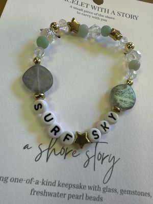 Shore Story Bracelet - Surf + Sky (includes free gift pouch)