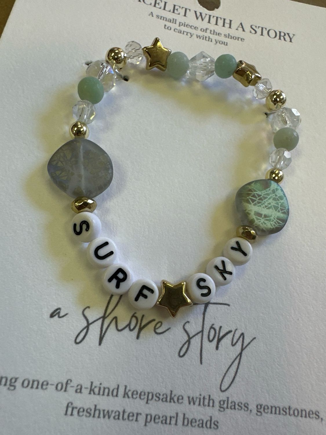 Shore Story Bracelet - Surf + Sky (includes free gift pouch)