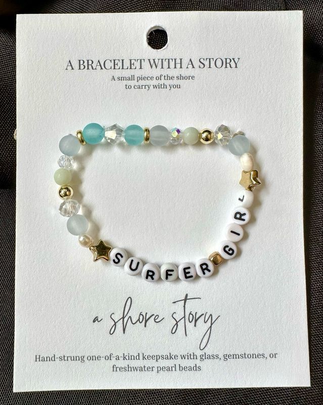 Shore Story Bracelet - Surfer Girl (includes free gift pouch)