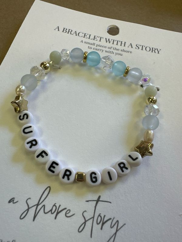 Shore Story Bracelet - Surfer Girl (includes free gift pouch)