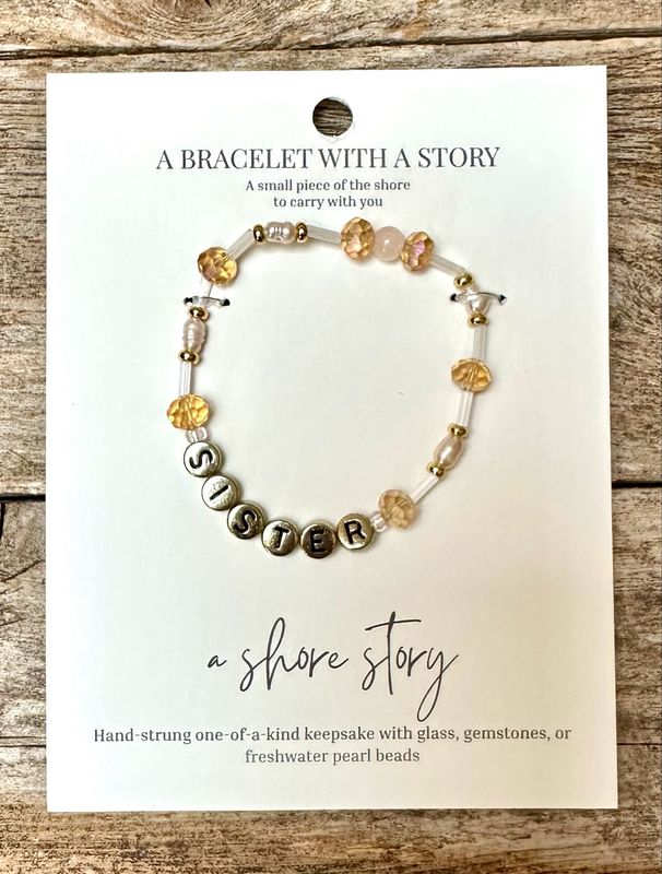 Shore Story Bracelet - Sister (includes free gift pouch)