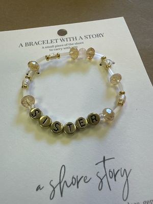 Shore Story Bracelet - Sister (includes free gift pouch)