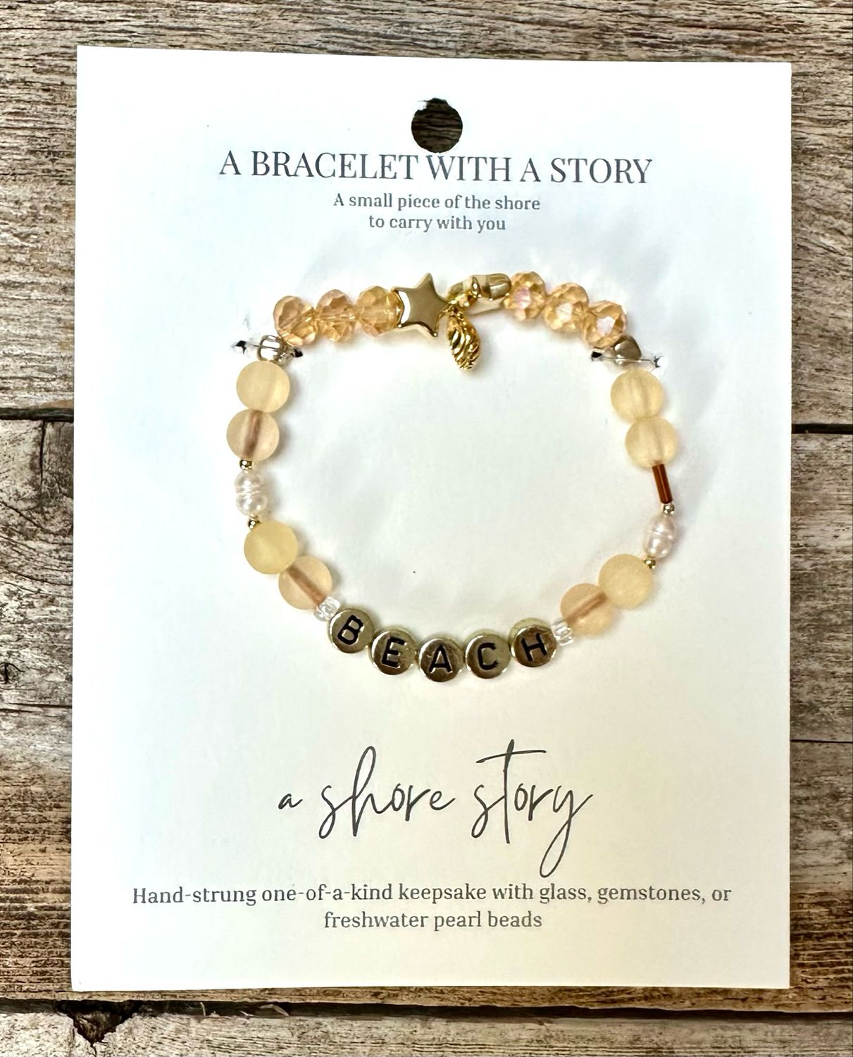 Shore Story Bracelet - Beach (includes free gift pouch)