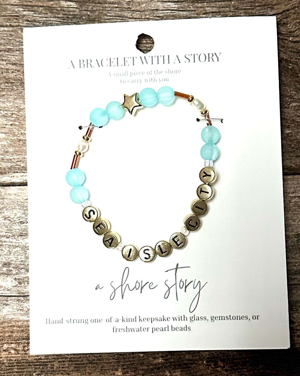 Shore Story Bracelet - Sea Isle City (includes free gift pouch)