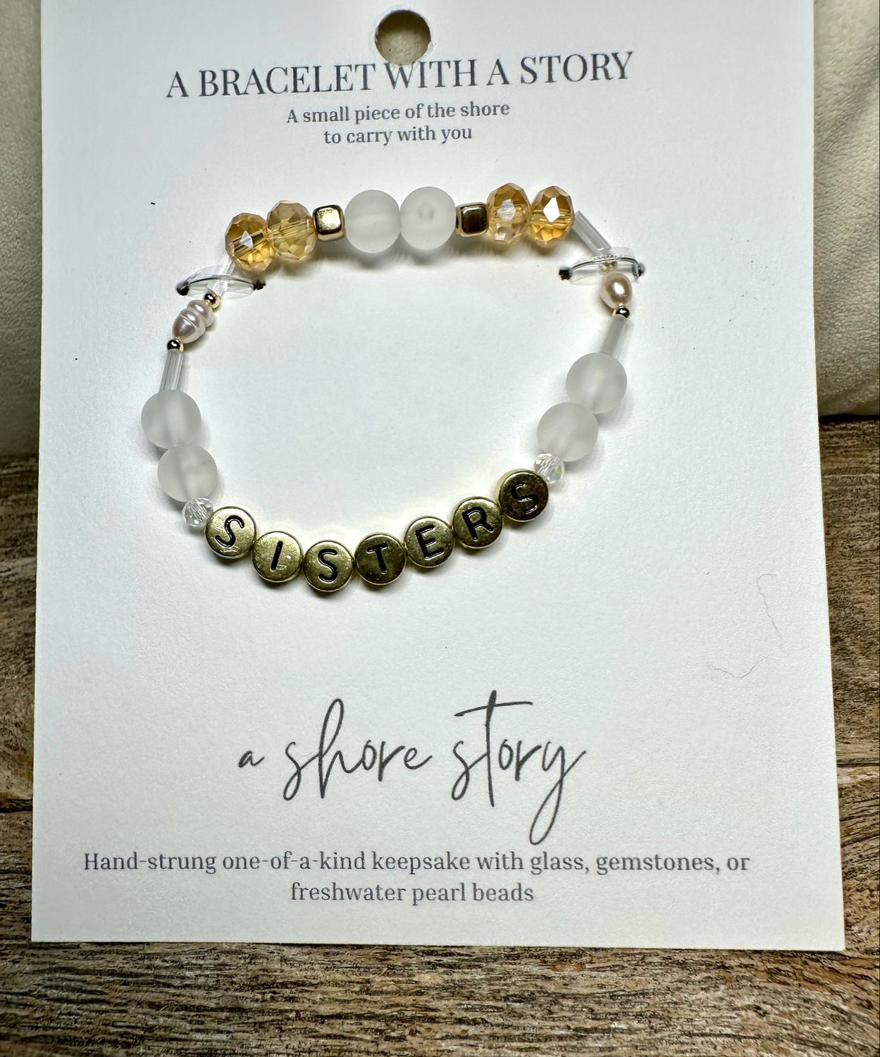 Shore Story Bracelet - Sisters (includes free gift pouch)