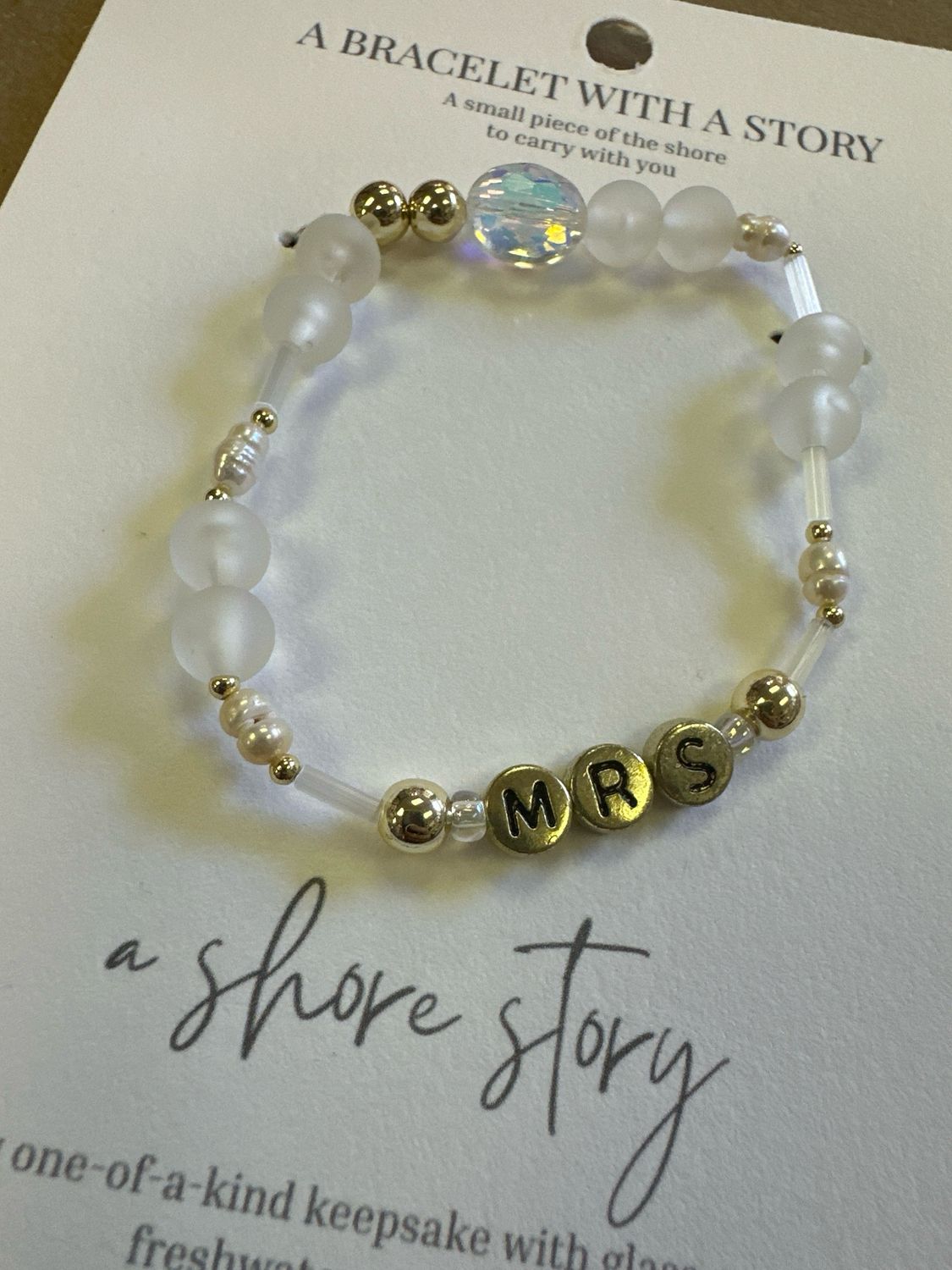 Shore Story Bracelet Wedding Collection - Mrs (includes free gift pouch)
