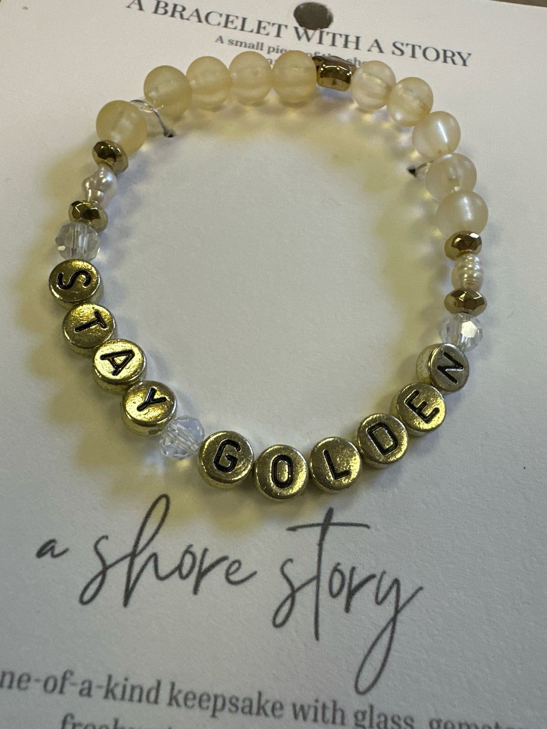 Shore Story Bracelet - Stay Golden (includes free gift pouch)