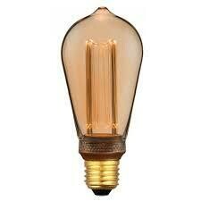 Led Lamp E27 4W Art Filament ST64 Amber Glass Warm White V-Tac.