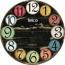 Pολόι τοίχου vintage design τις TELCO