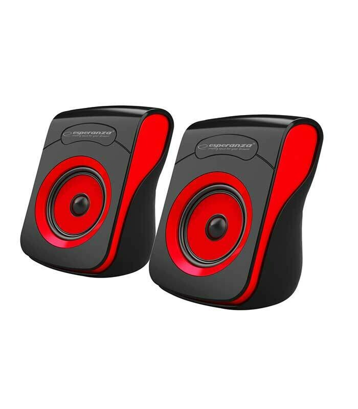 USB 2.0 Speaker Black / Red EP140KR Esperanza