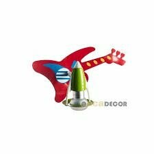 Children's luminaire metal spot in the shape of an electric guitar