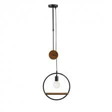 Material: Metal + Wood + PVC black cable and with pulley.
