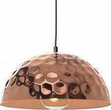 ​Luminaire hanging metal single light bronze forged ACA