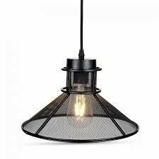 ​Ceiling Lamp Hanging metal Net in matt black color V-Tac.
