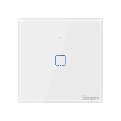 ​SONOFF smart διακόπτης ΤΧ-T2EU1C, αφής, Wi-Fi, μονός, λευκός