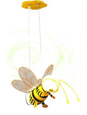 ​Φωτιστικό κρεμαστό μέλισσα από MDF πλαστικό με μεταλλικές λεπτομέρειες.