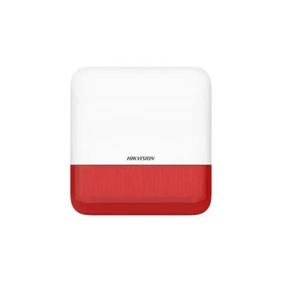 Ασύρματη εξωτερική σειρήνα κόκκινου χρώματος Hikvision - DS-PS1-E-WE Red