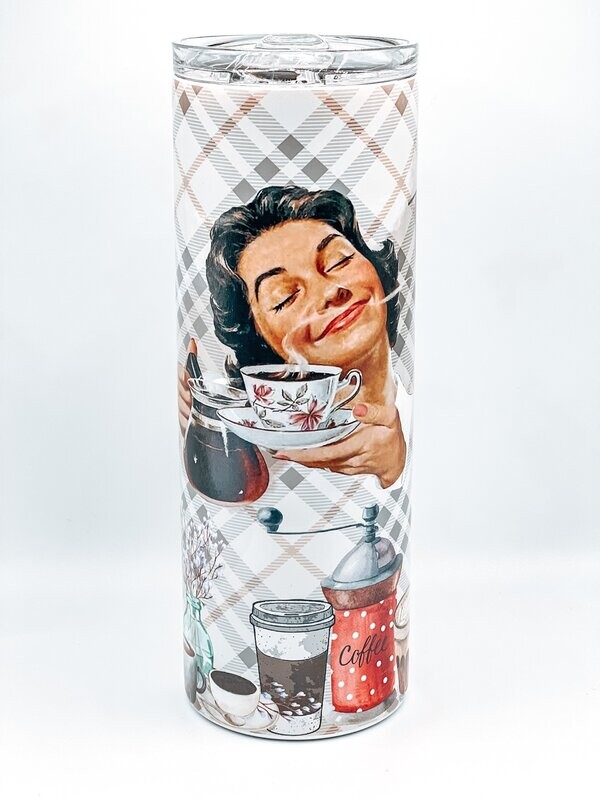This is my cup of I don't care - Retro Housewife Tumbler