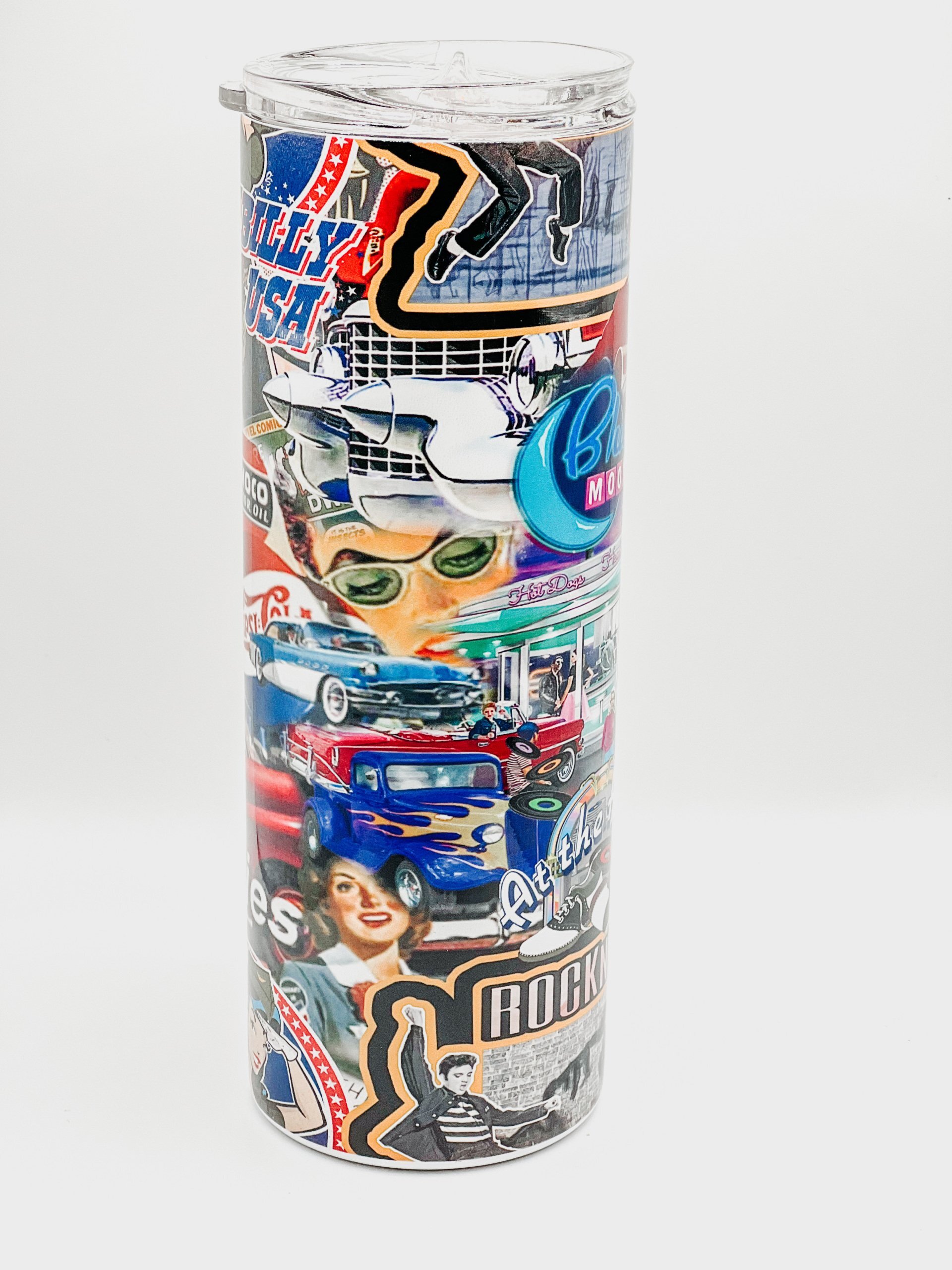 50's Collage Tumbler