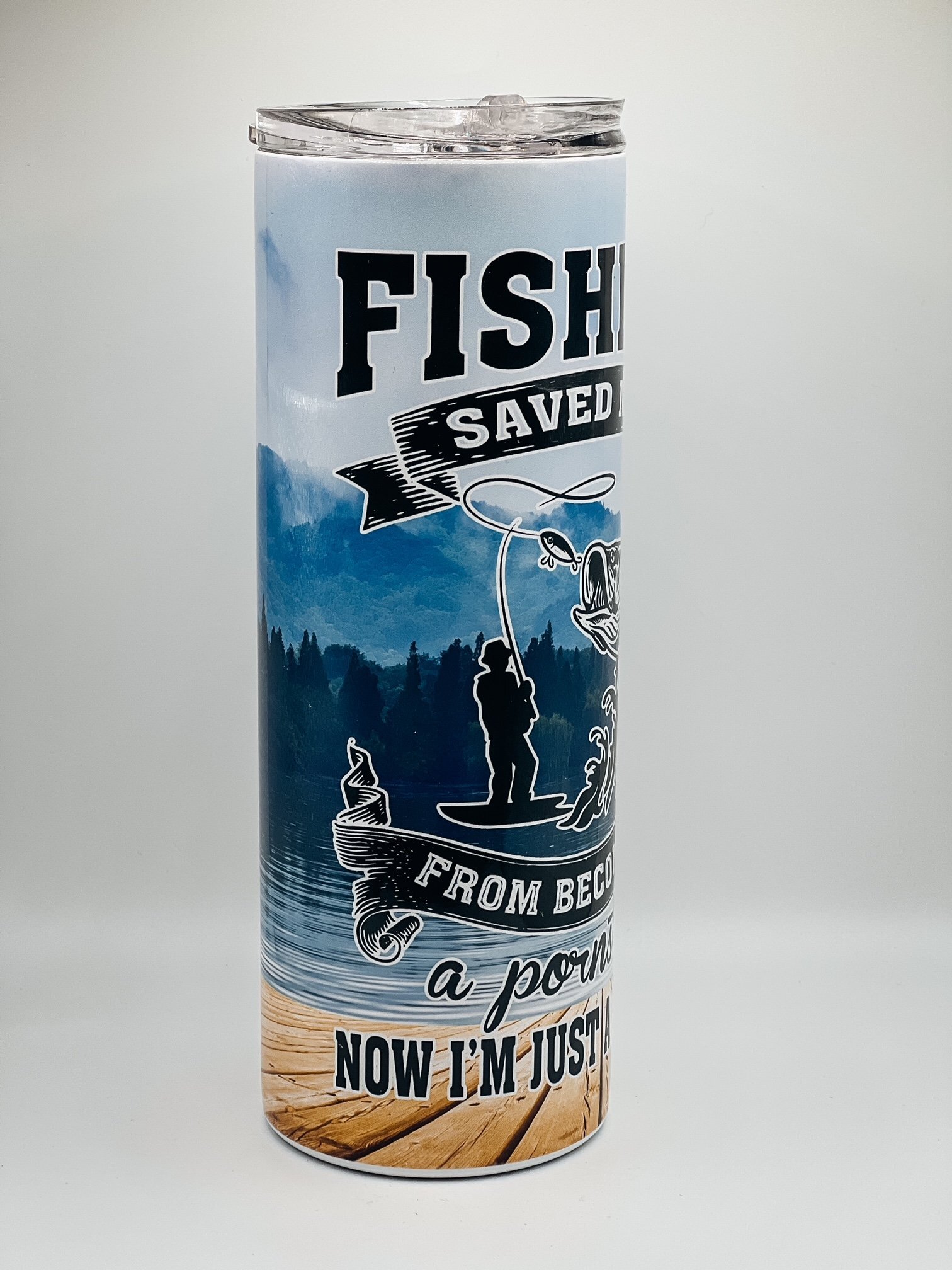 Fishing saved me Tumbler