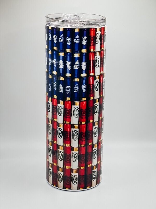American Flag Bullets Tumbler