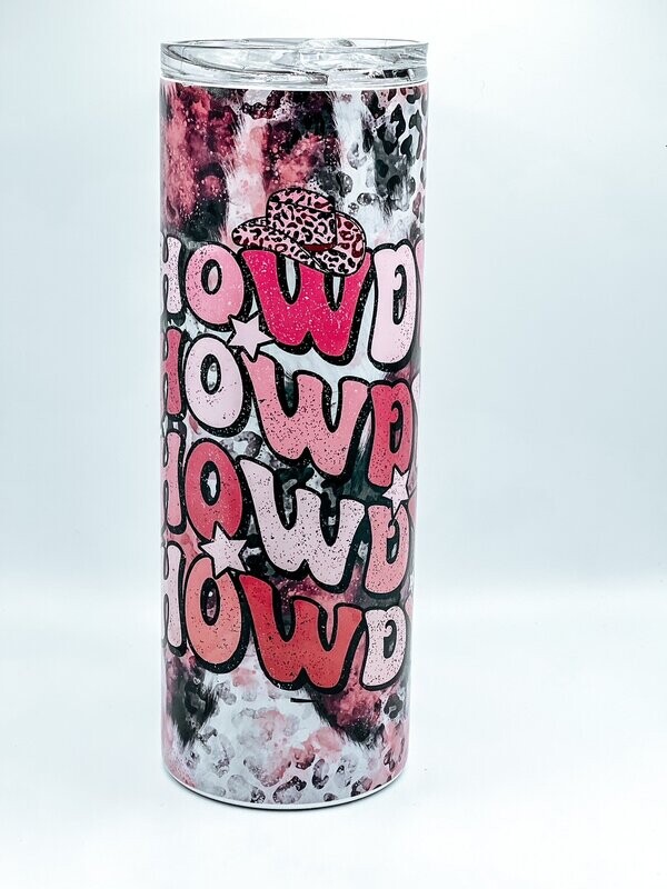 Howdy - Pink Tumbler