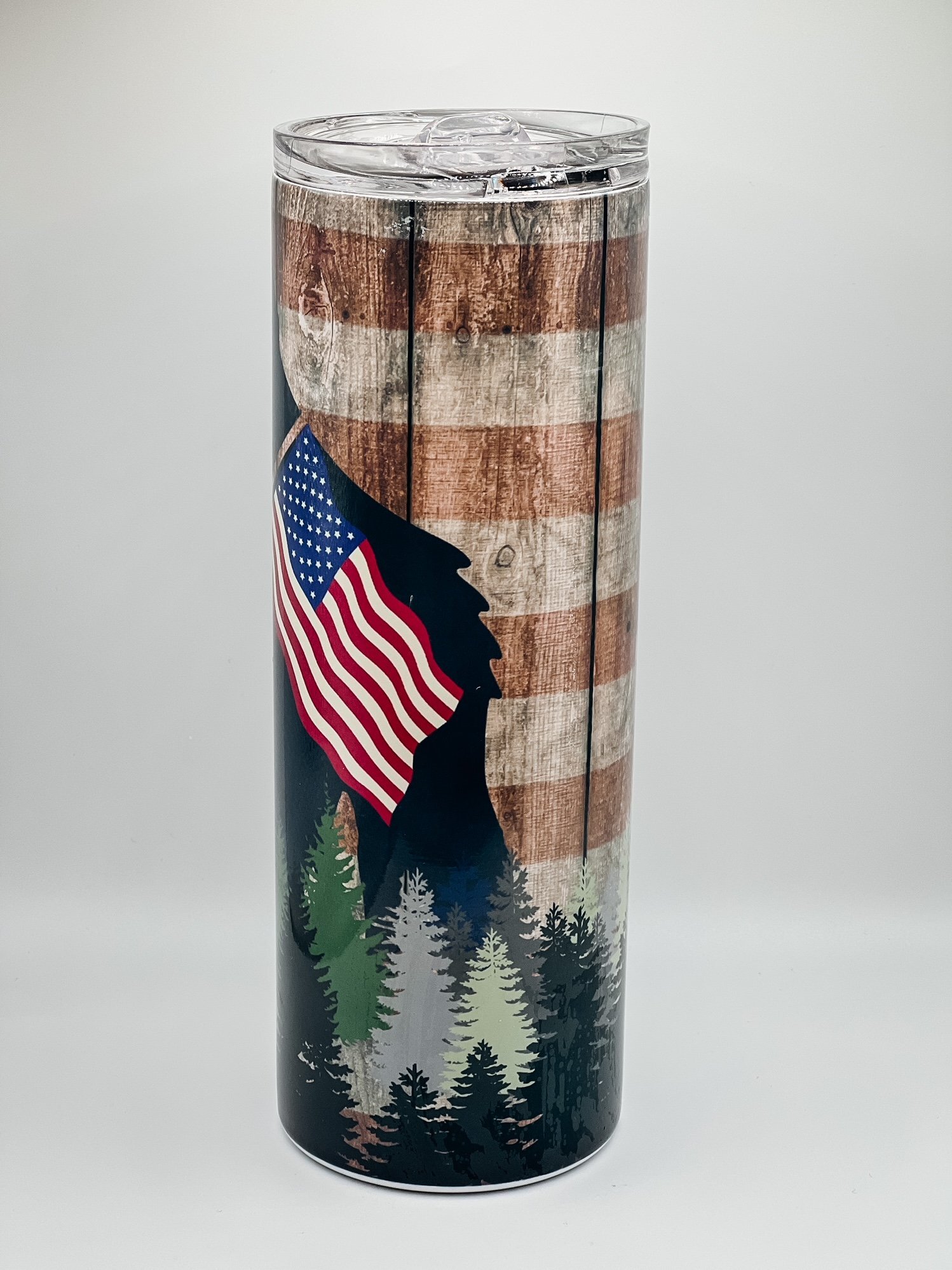 Bigfoot - American flag Tumbler